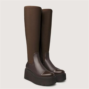 Marco Moreo Vale Stretch Knee High - Brown Stretch
